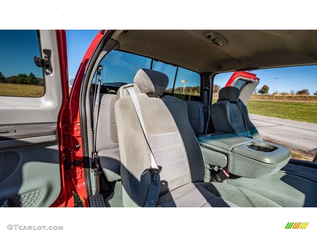 2003 F250 Super Duty XLT SuperCab 4x4 - Red Clearcoat / Medium Flint Grey photo #16