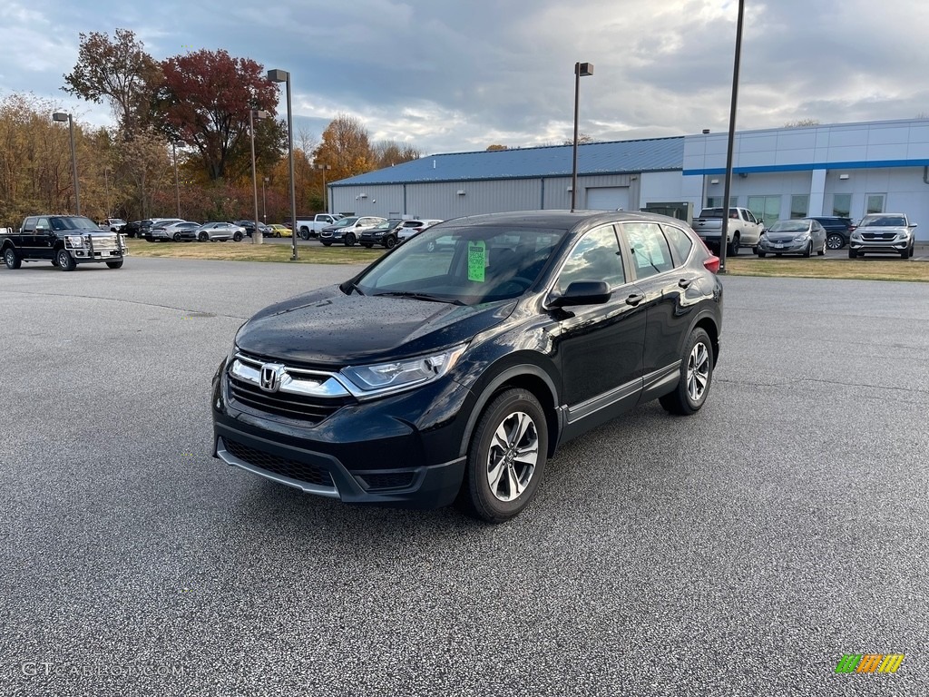2018 CR-V LX - Crystal Black Pearl / Black photo #1