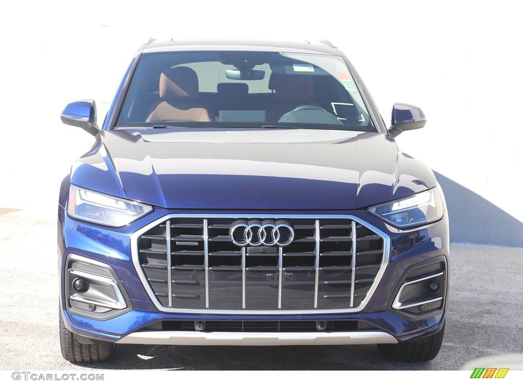 2021 Q5 Premium Plus quattro - Navarra Blue Metallic / Okapi Brown photo #3