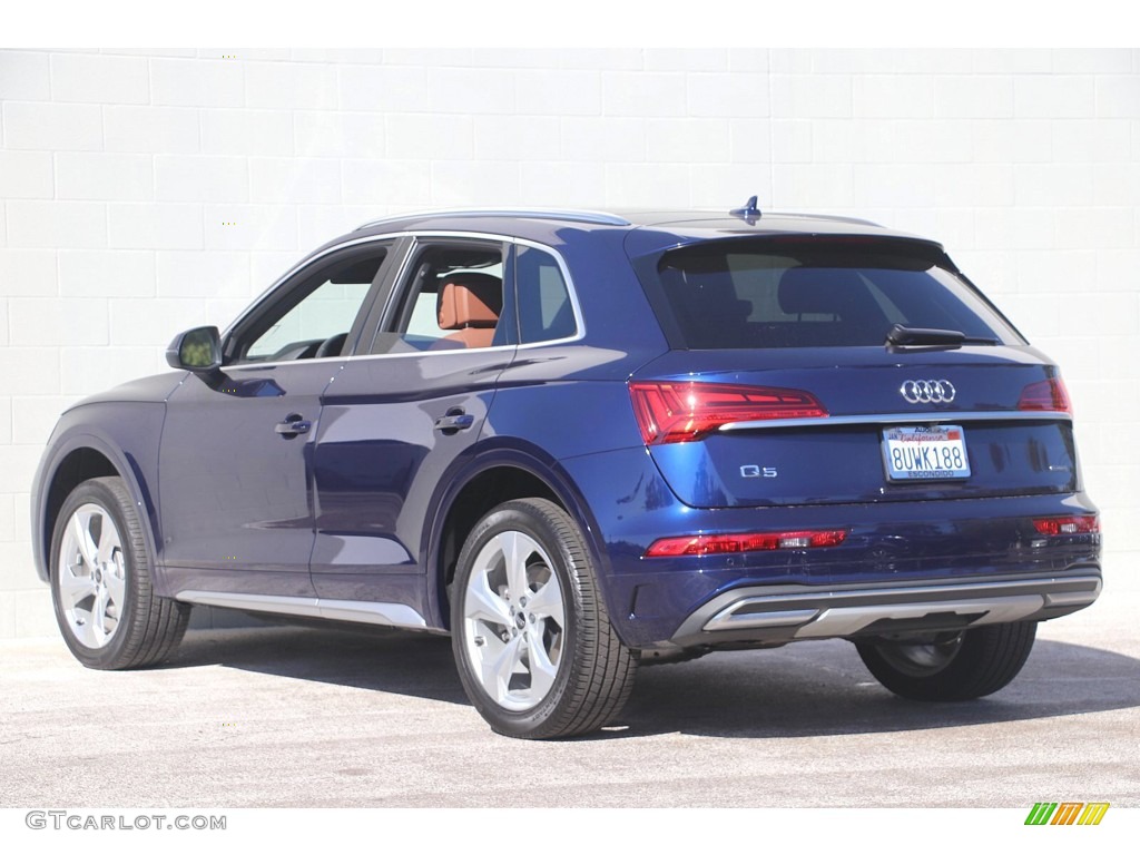 2021 Q5 Premium Plus quattro - Navarra Blue Metallic / Okapi Brown photo #8