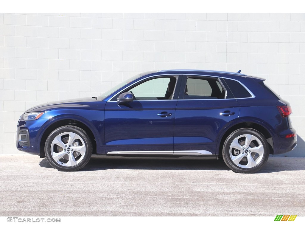 2021 Q5 Premium Plus quattro - Navarra Blue Metallic / Okapi Brown photo #9