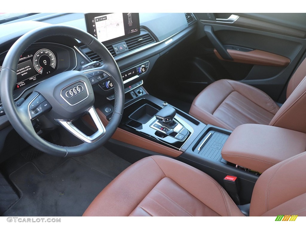 2021 Q5 Premium Plus quattro - Navarra Blue Metallic / Okapi Brown photo #12