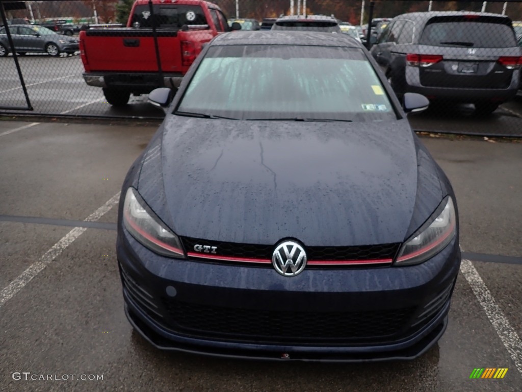 2016 Golf GTI 4 Door 2.0T S - Night Blue Metallic / Titan Black photo #2