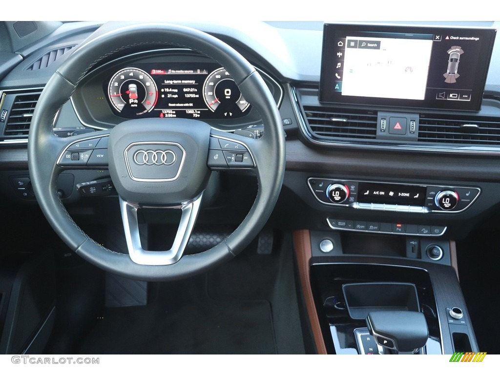 2021 Q5 Premium Plus quattro - Navarra Blue Metallic / Okapi Brown photo #16