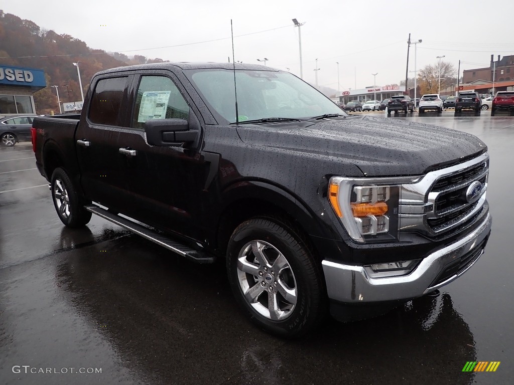 2022 F150 XLT SuperCrew 4x4 - Agate Black Metallic / Medium Dark Slate photo #2