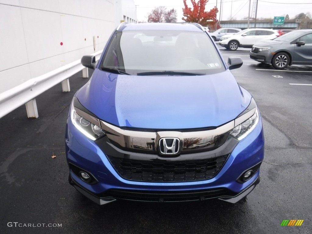 2019 HR-V Sport AWD - Aegean Blue Metallic / Black photo #4