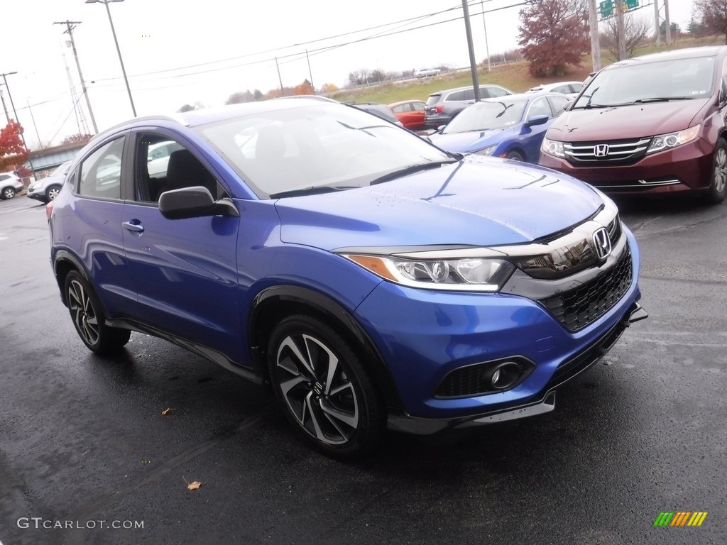 2019 HR-V Sport AWD - Aegean Blue Metallic / Black photo #5
