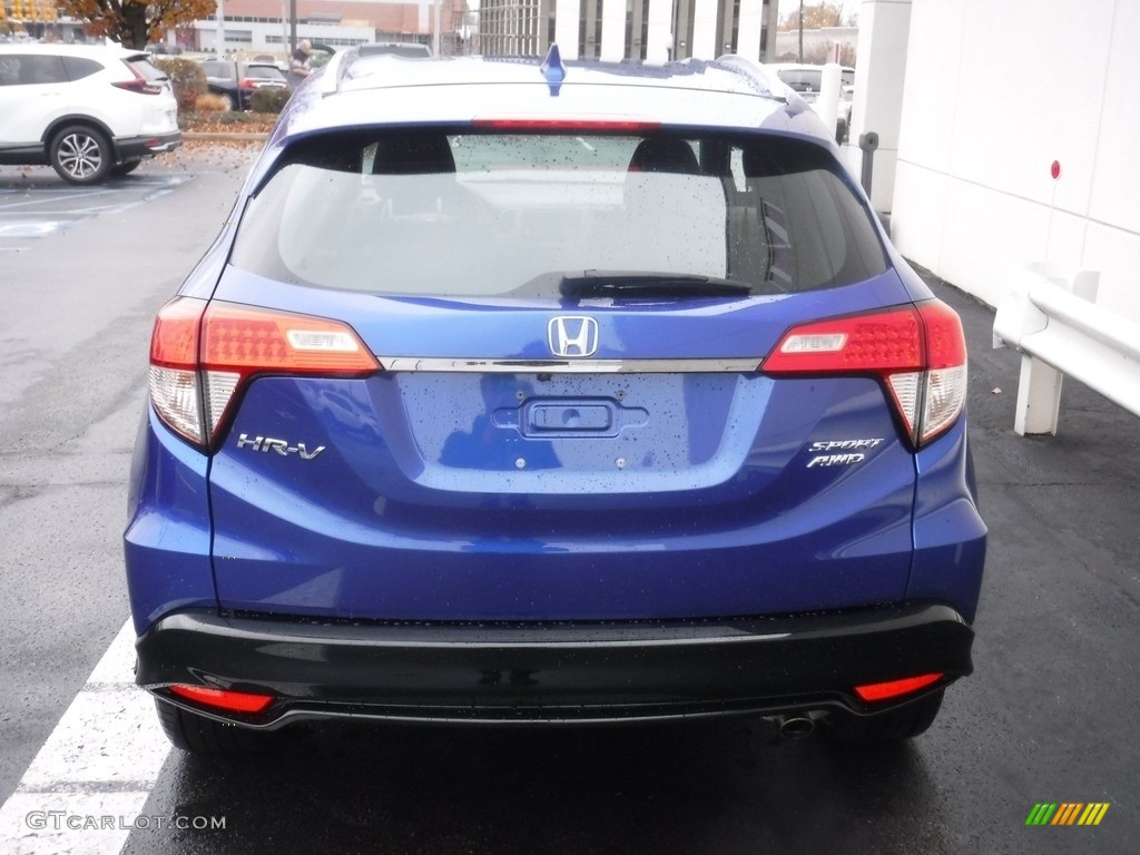 2019 HR-V Sport AWD - Aegean Blue Metallic / Black photo #7