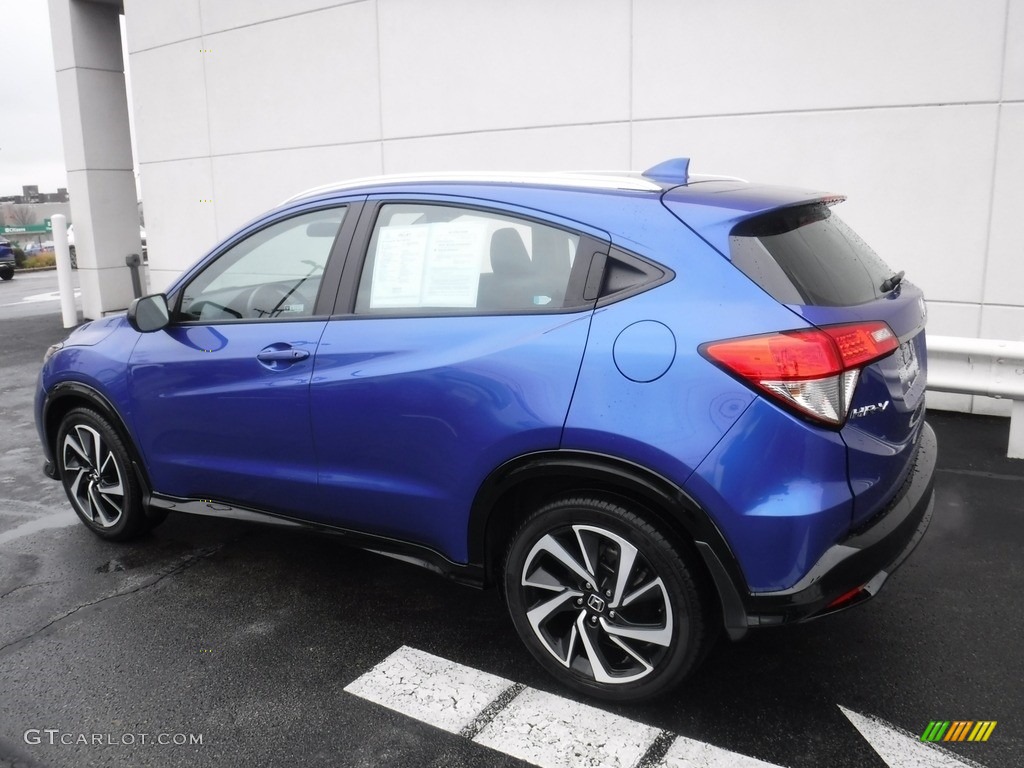 2019 HR-V Sport AWD - Aegean Blue Metallic / Black photo #9