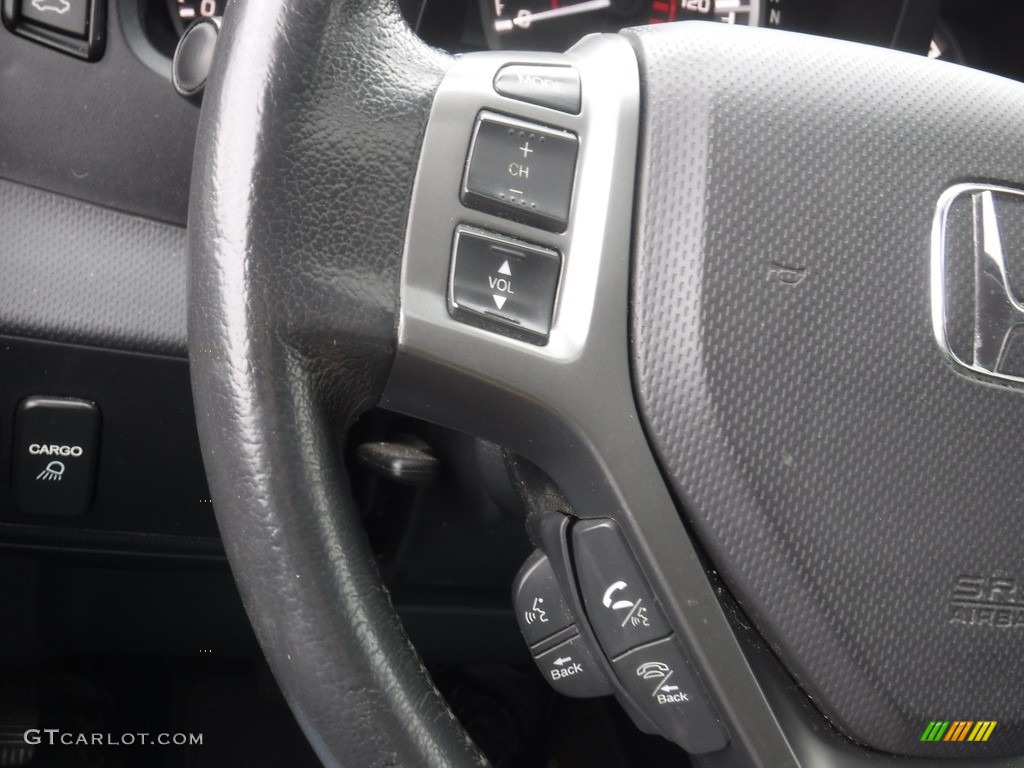 2014 Honda Ridgeline Special Edition Black Steering Wheel Photo #145107440