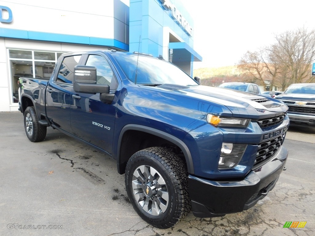 Northsky Blue Metallic 2023 Chevrolet Silverado 2500HD Custom Crew Cab 4x4 Exterior Photo #145109050