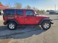 2010 Flame Red Jeep Wrangler Unlimited Sport 4x4  photo #4