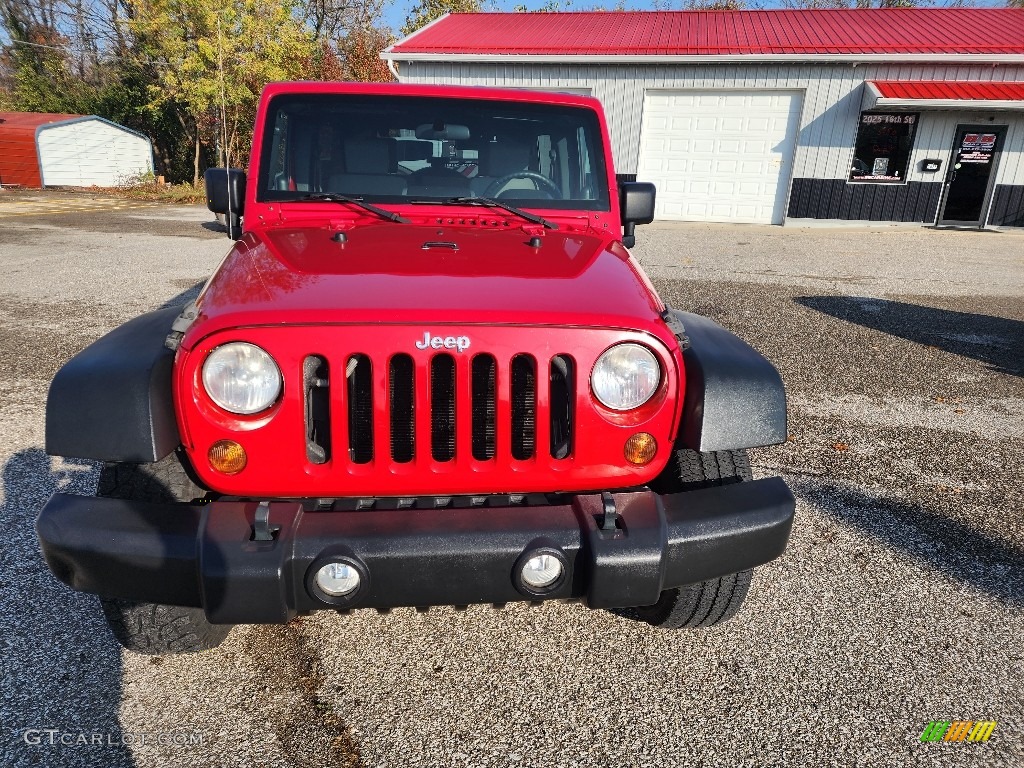 2010 Wrangler Unlimited Sport 4x4 - Flame Red / Dark Slate Gray/Medium Slate Gray photo #6