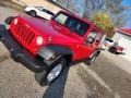 2010 Flame Red Jeep Wrangler Unlimited Sport 4x4  photo #7