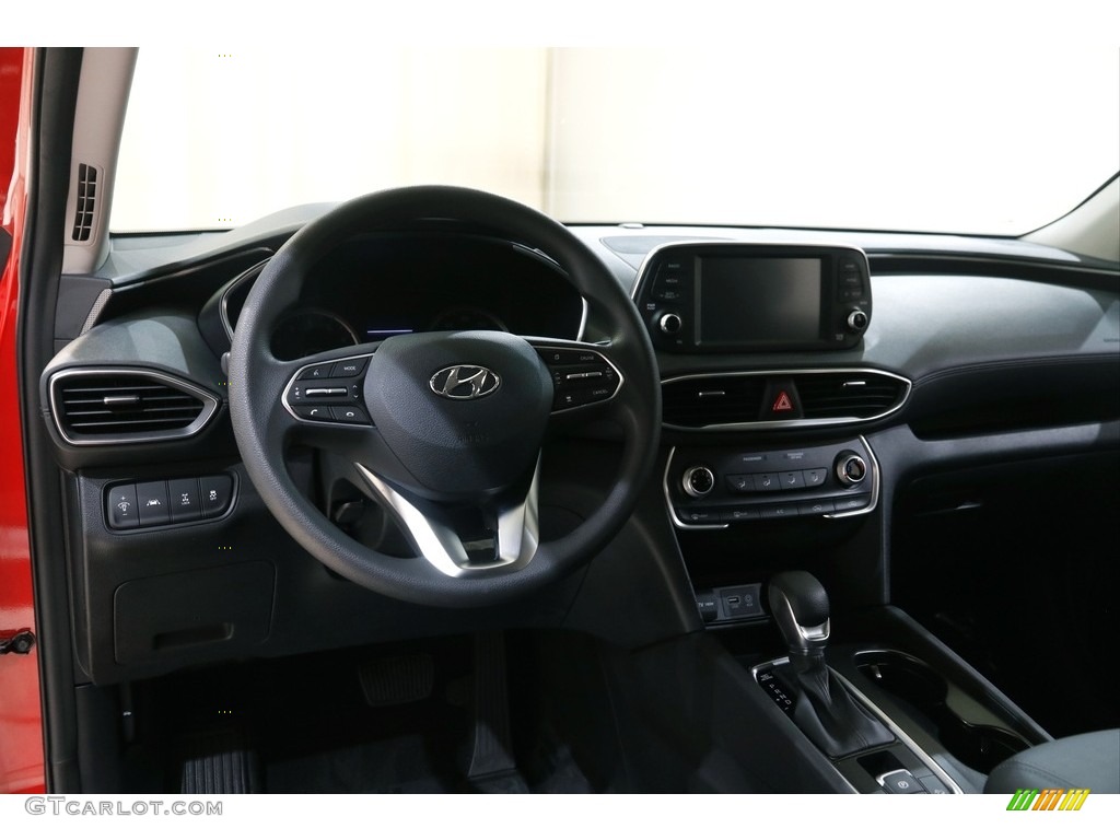 2020 Hyundai Santa Fe SE AWD Black Dashboard Photo #145109461