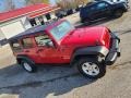 2010 Flame Red Jeep Wrangler Unlimited Sport 4x4  photo #22