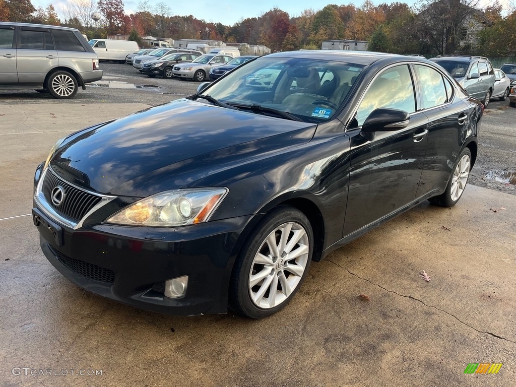 2010 IS 250 AWD - Obsidian Black / Ecru Beige photo #2