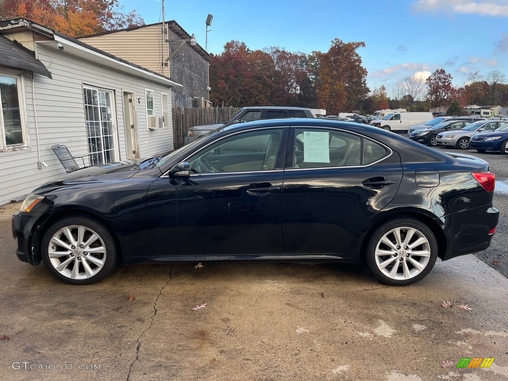 2010 IS 250 AWD - Obsidian Black / Ecru Beige photo #4