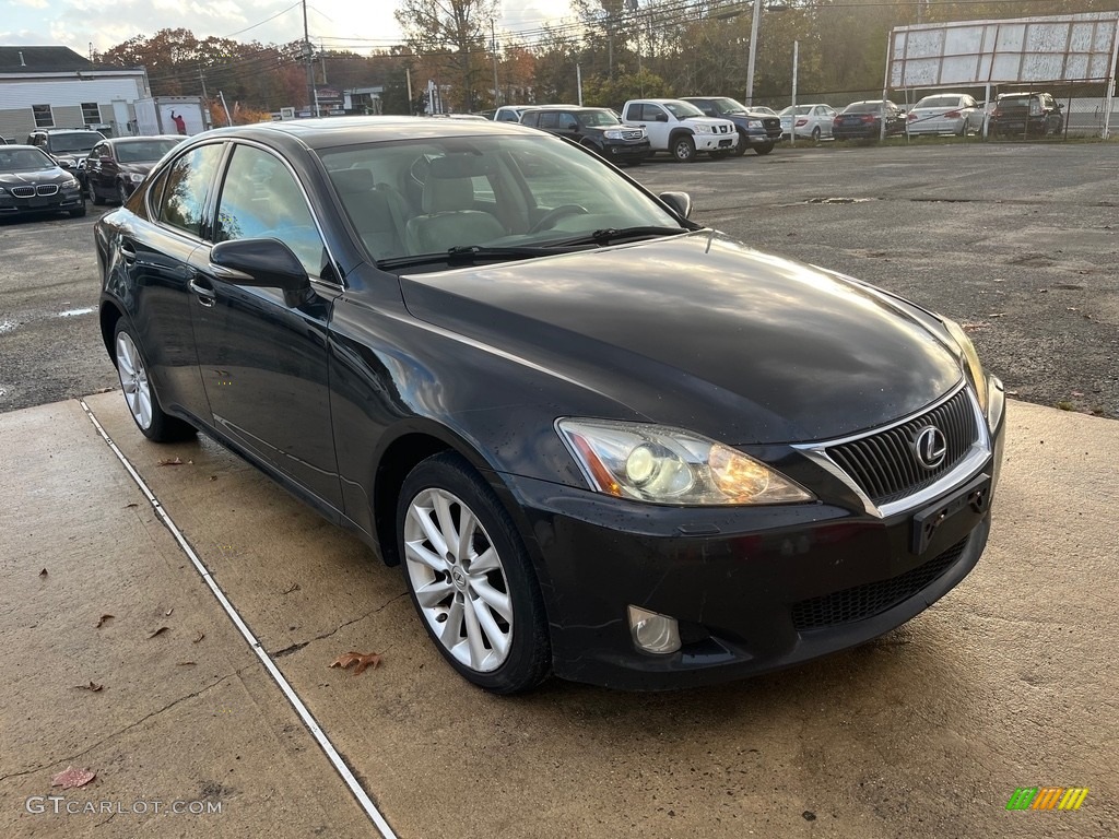 2010 IS 250 AWD - Obsidian Black / Ecru Beige photo #12