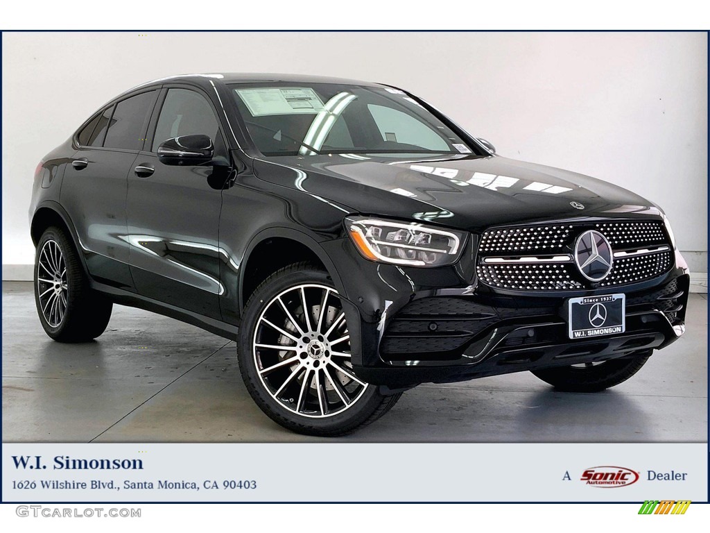 2023 GLC 300 4Matic Coupe - Black / AMG Cranberry Red/Black photo #1