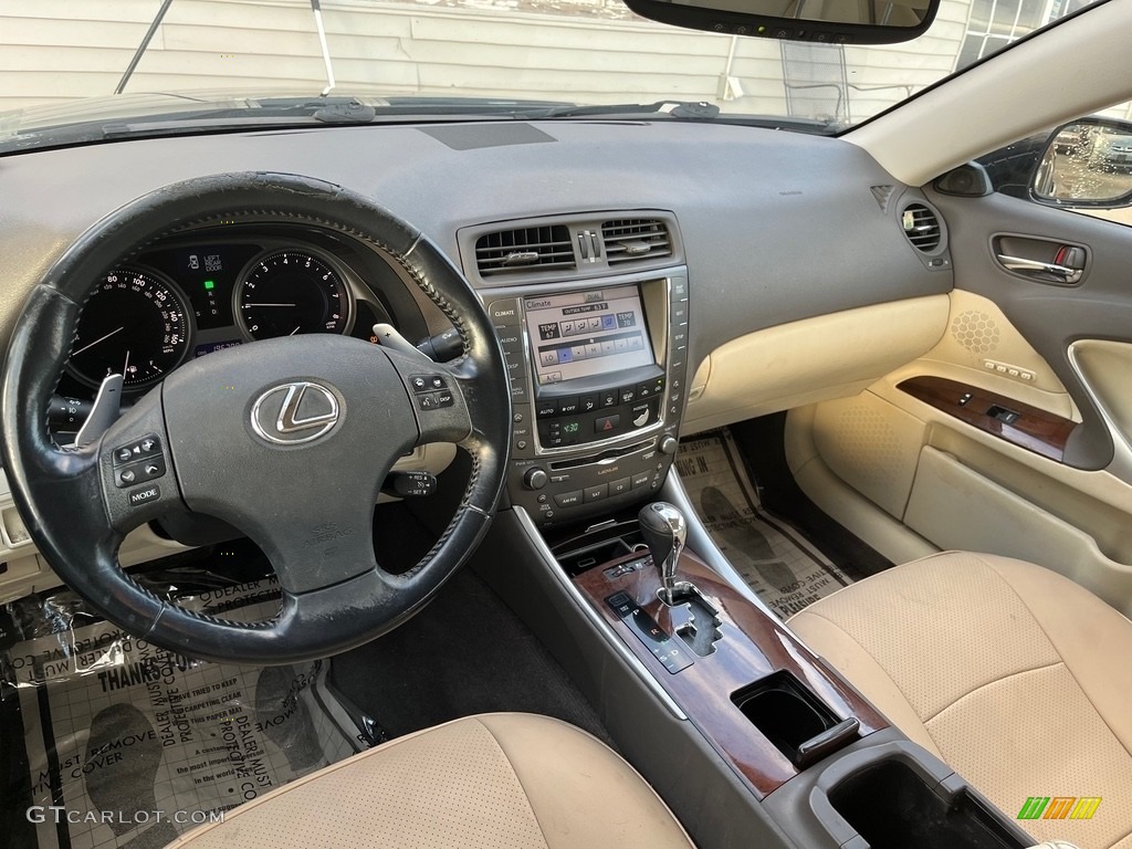 2010 IS 250 AWD - Obsidian Black / Ecru Beige photo #16
