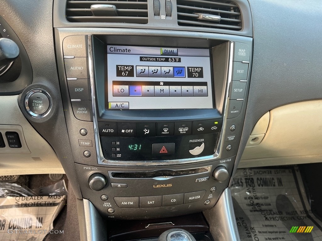 2010 IS 250 AWD - Obsidian Black / Ecru Beige photo #21
