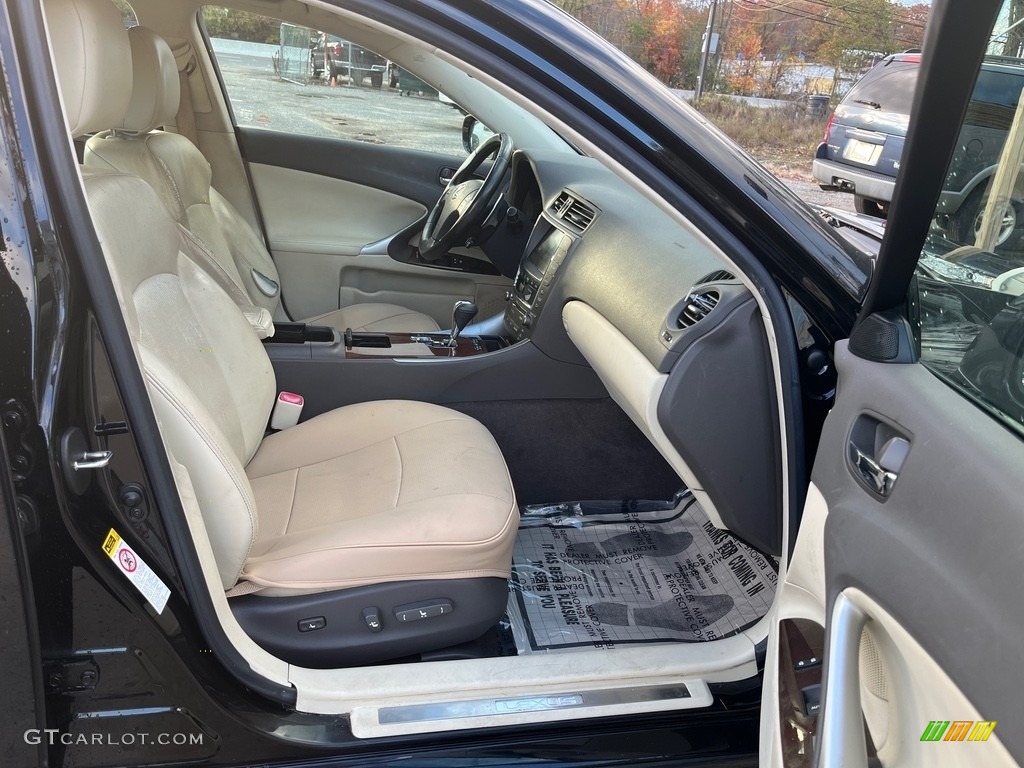 2010 IS 250 AWD - Obsidian Black / Ecru Beige photo #25