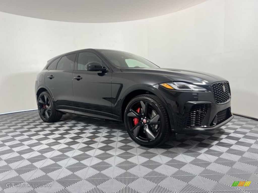 Santorini Black 2023 Jaguar F-PACE SVR Exterior Photo #145112023