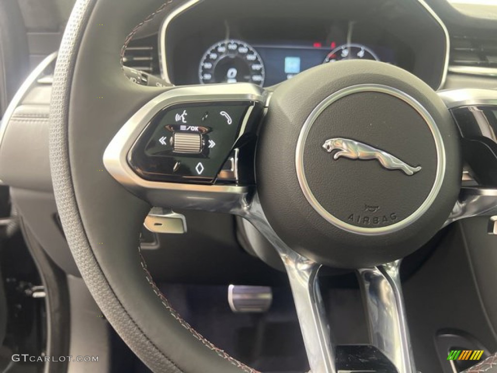 2023 Jaguar F-PACE SVR Ebony/Ebony Steering Wheel Photo #145112107