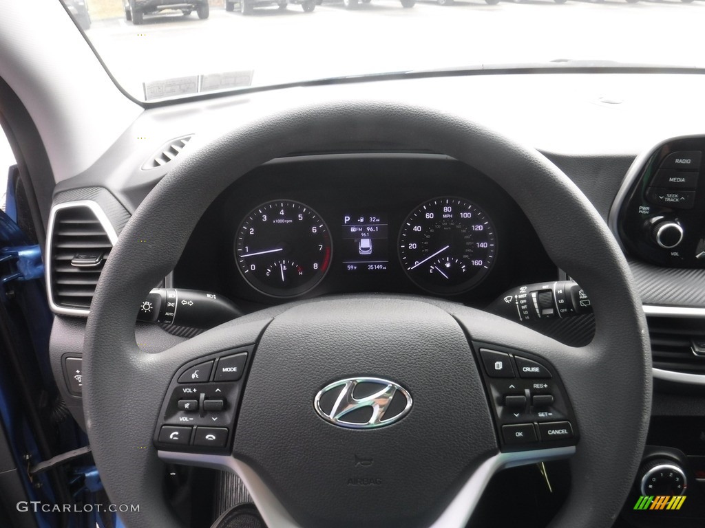 2019 Tucson SE AWD - Aqua Blue / Black photo #18