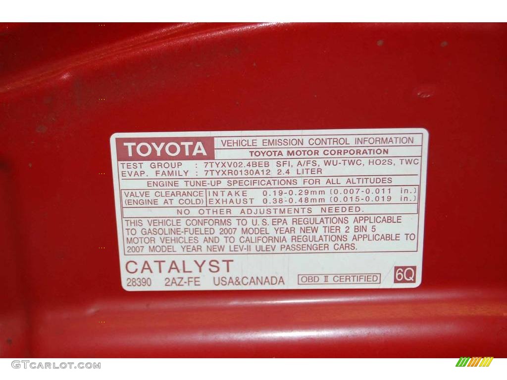 2007 Camry SE - Barcelona Red Metallic / Ash photo #32