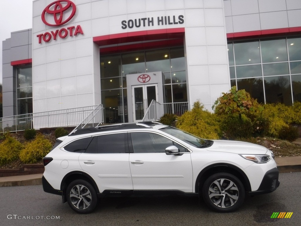2022 Outback Touring XT - Crystal White Pearl / Java Brown photo #2