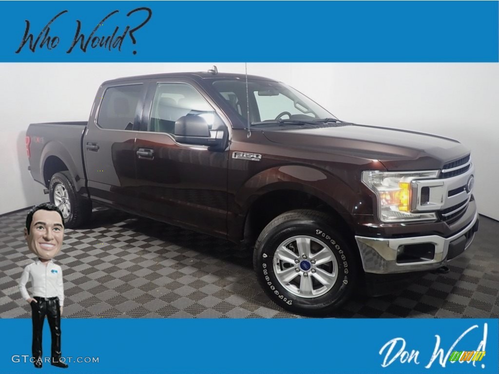 2020 F150 XLT SuperCrew 4x4 - Magma Red / Medium Earth Gray photo #1