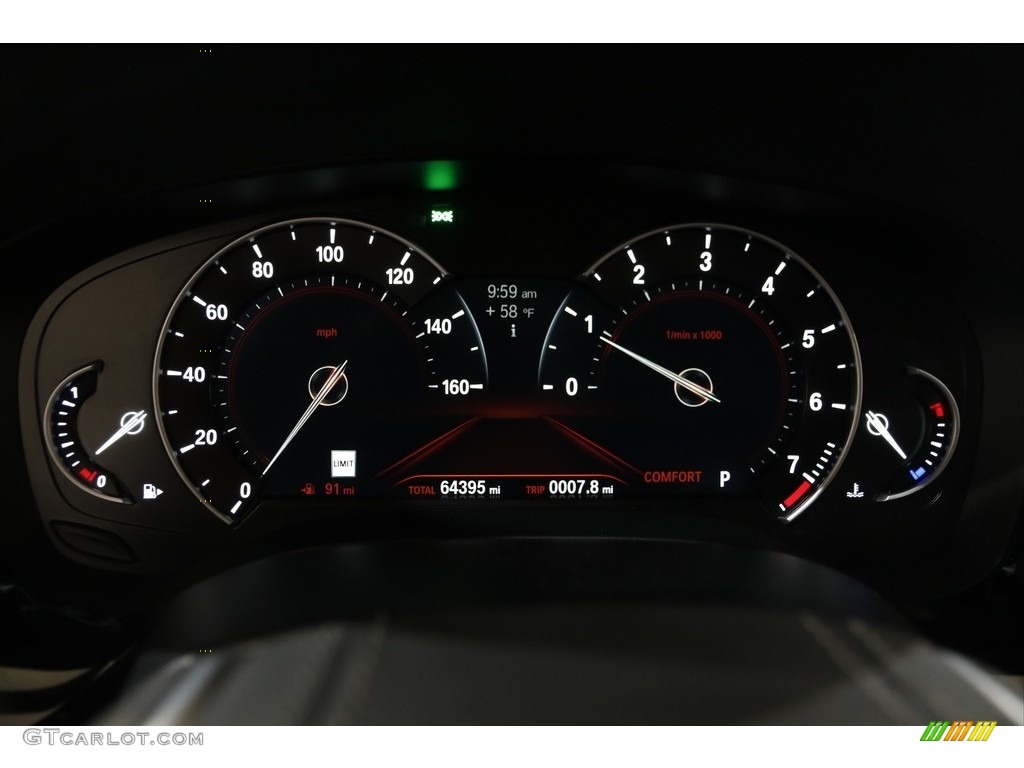 2019 BMW 5 Series 540i xDrive Sedan Gauges Photo #145114340