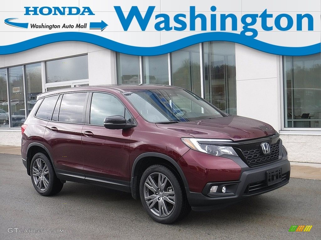 2020 Passport EX-L AWD - Deep Scarlet Pearl / Gray photo #1