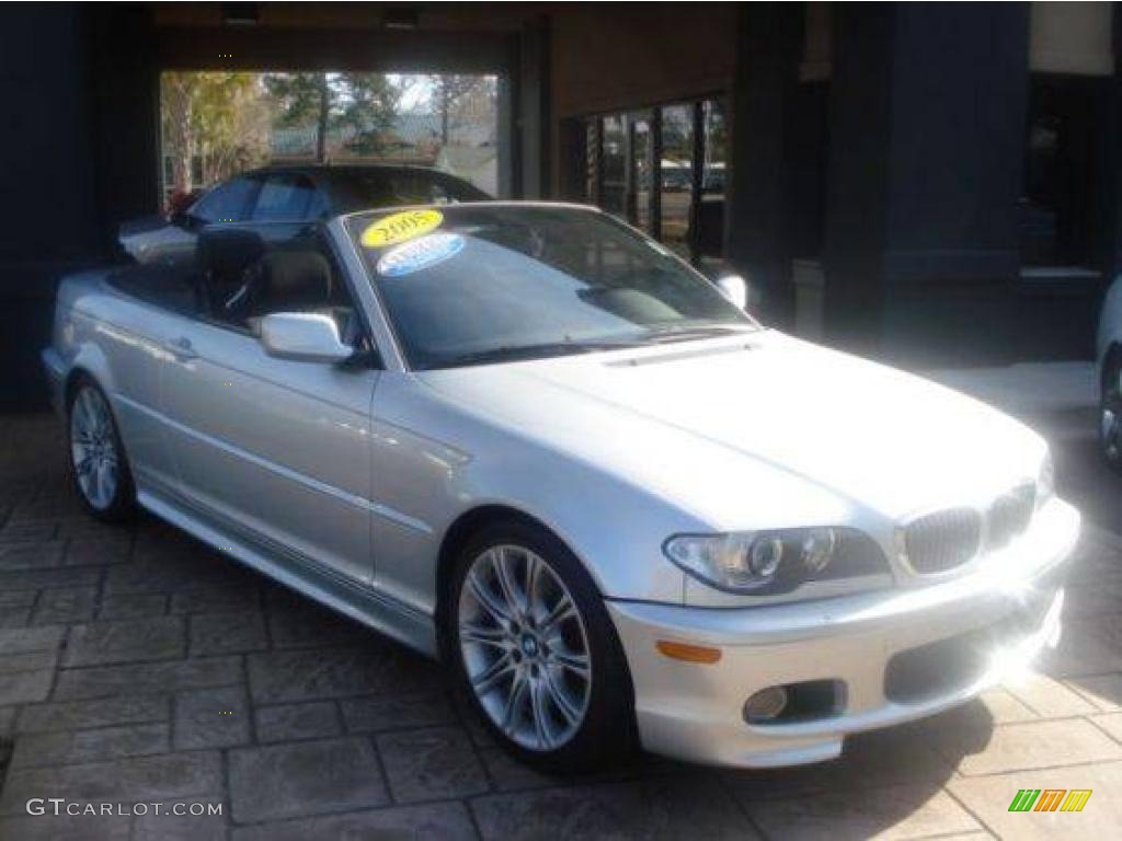 2005 3 Series 330i Convertible - Titanium Silver Metallic / Anthracite Black photo #6