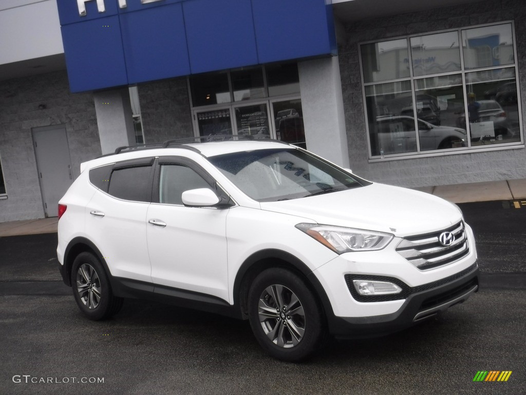 2016 Santa Fe Sport AWD - Frost White Pearl / Beige photo #1