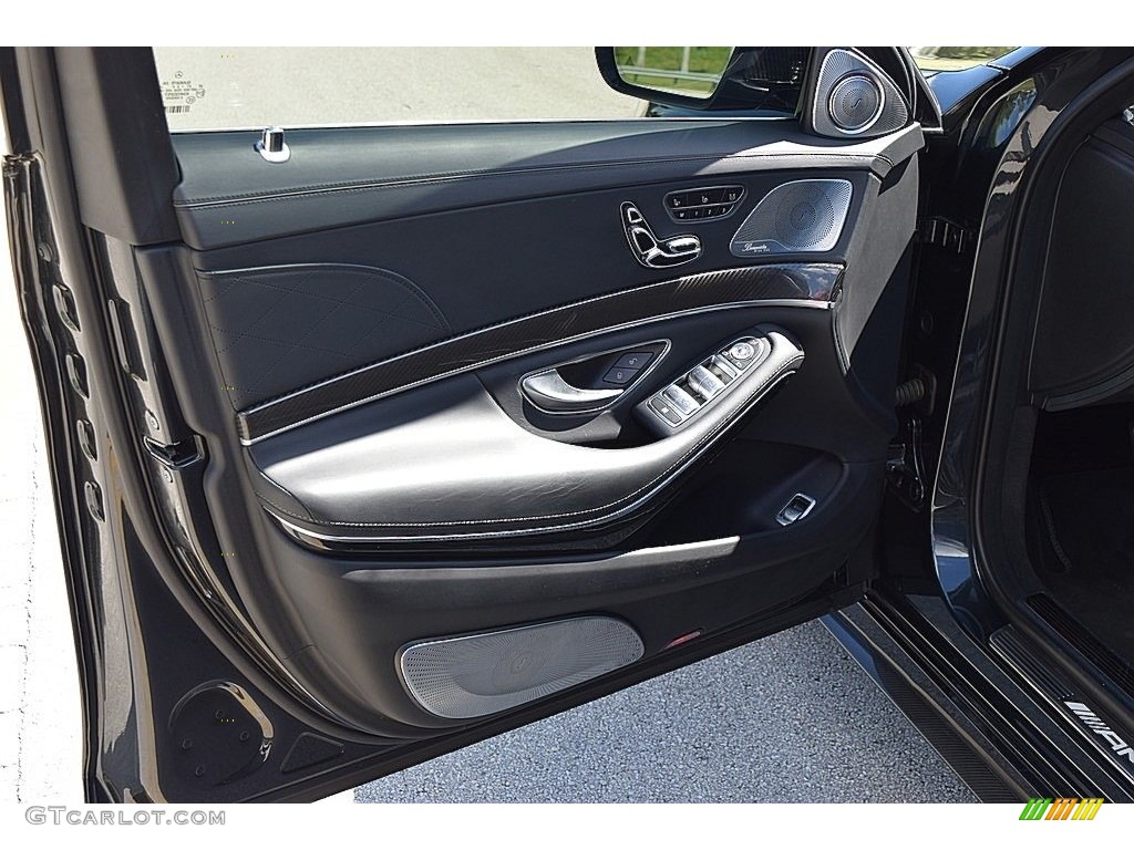 2017 Mercedes-Benz S 65 AMG Sedan Black Door Panel Photo #145116645