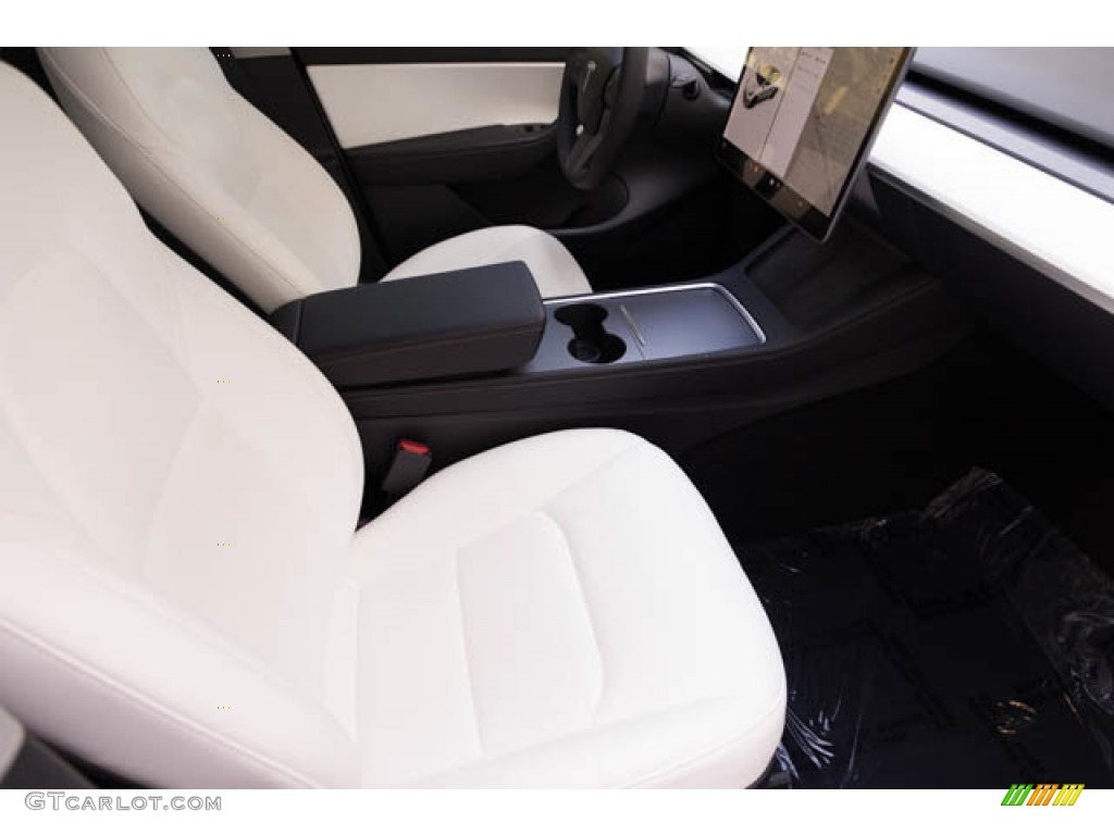 2022 Model Y Performance AWD - Pearl White Multi-Coat / White/Black photo #23