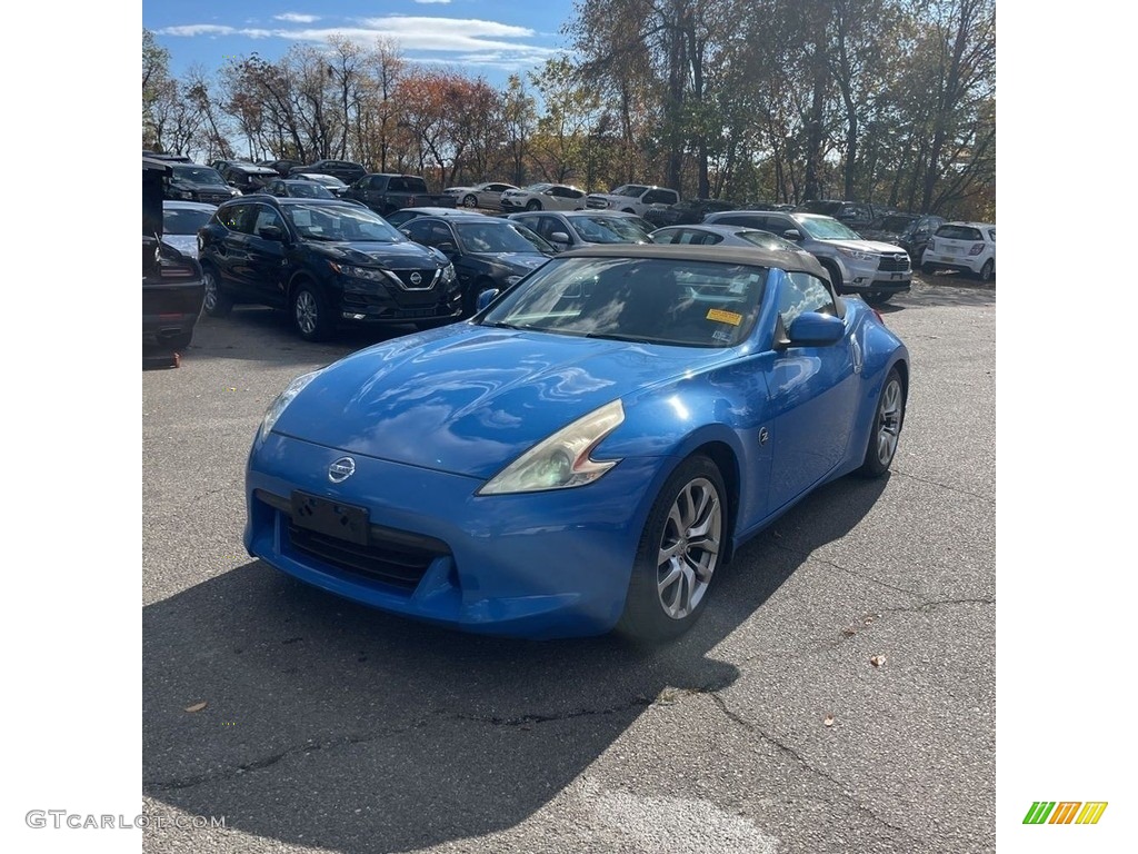 2010 370Z Touring Roadster - Monterey Blue / Black Leather photo #1