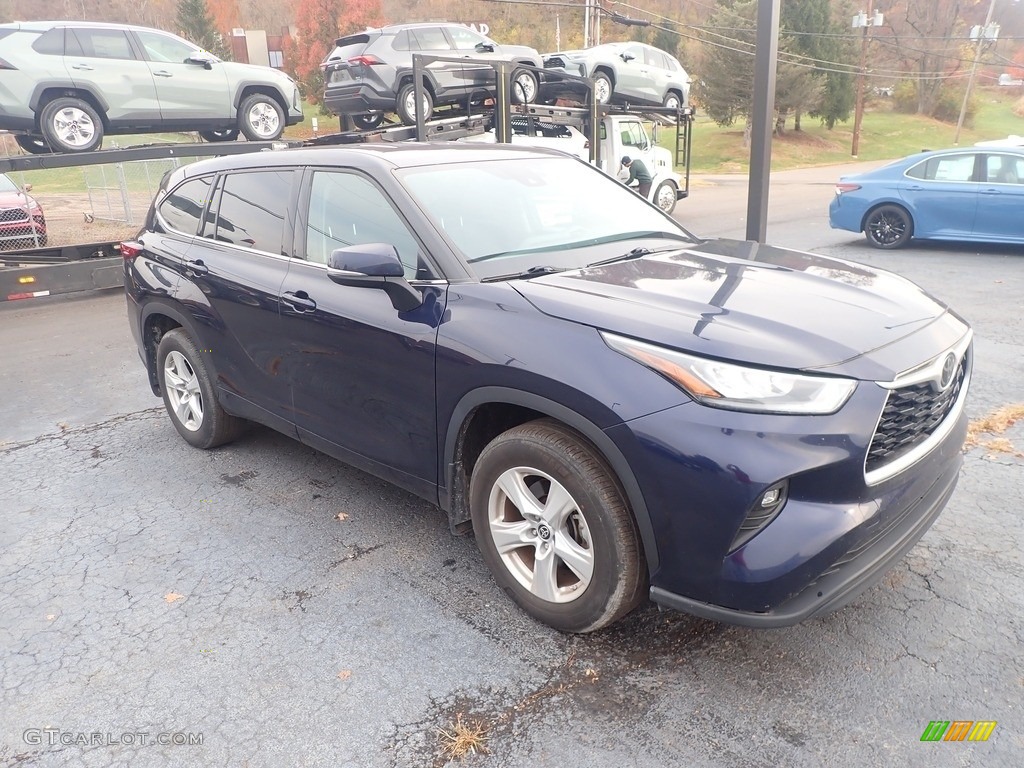 2020 Highlander LE AWD - Blueprint / Black photo #2