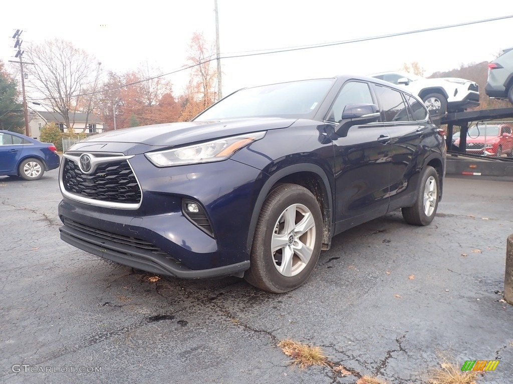 2020 Highlander LE AWD - Blueprint / Black photo #6