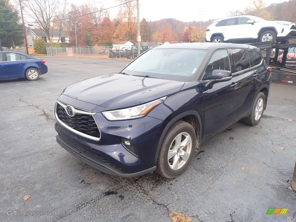 2020 Highlander LE AWD - Blueprint / Black photo #7