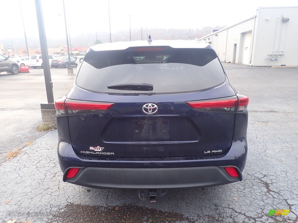 2020 Highlander LE AWD - Blueprint / Black photo #9