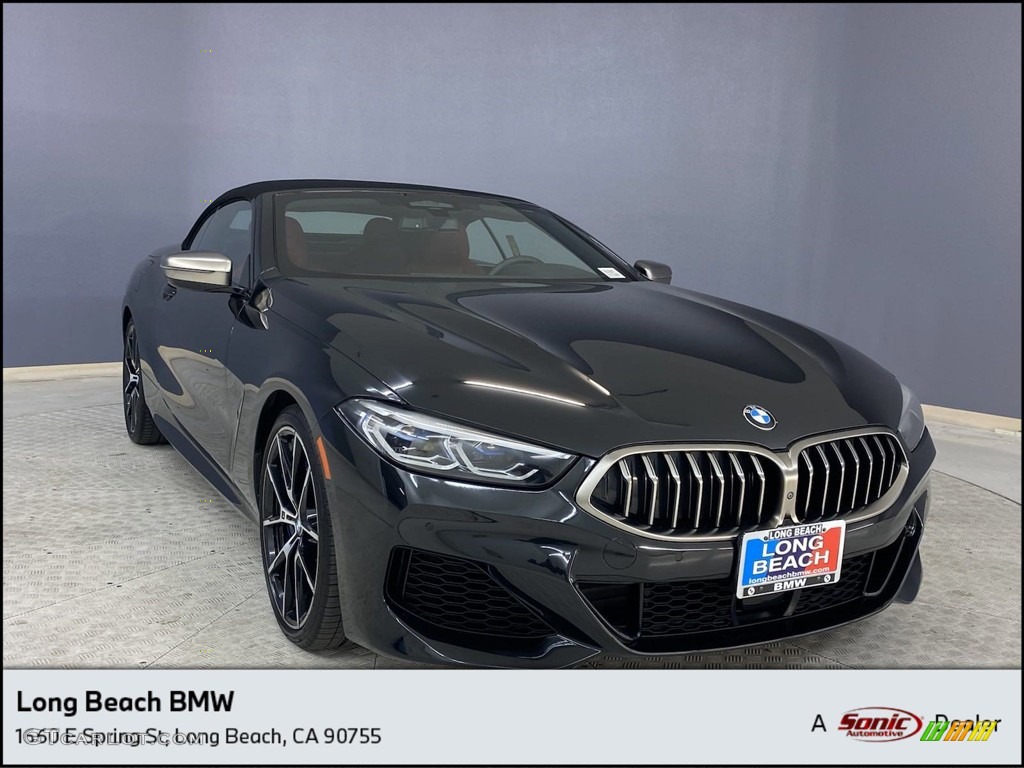 2019 8 Series 850i xDrive Convertible - Black Sapphire Metallic / Fiona Red/Black photo #1