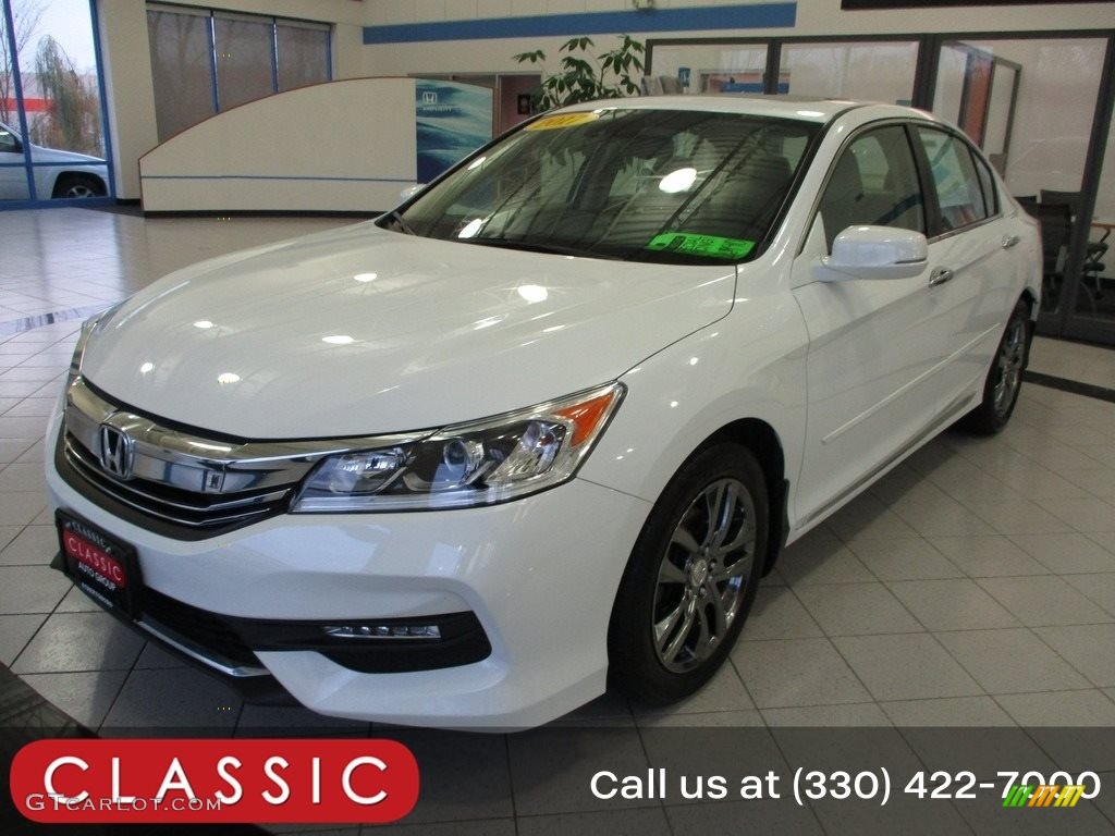 2017 Accord EX-L Sedan - White Orchid Pearl / Ivory photo #1