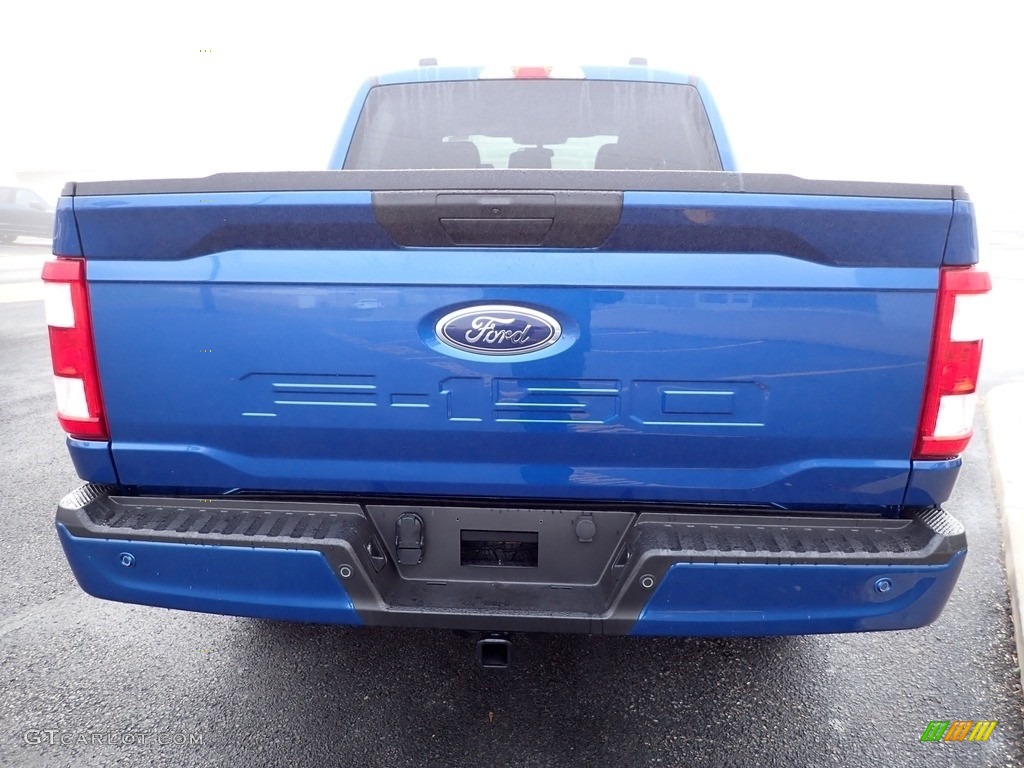 2022 F150 STX SuperCrew 4x4 - Atlas Blue Metallic / Black photo #4