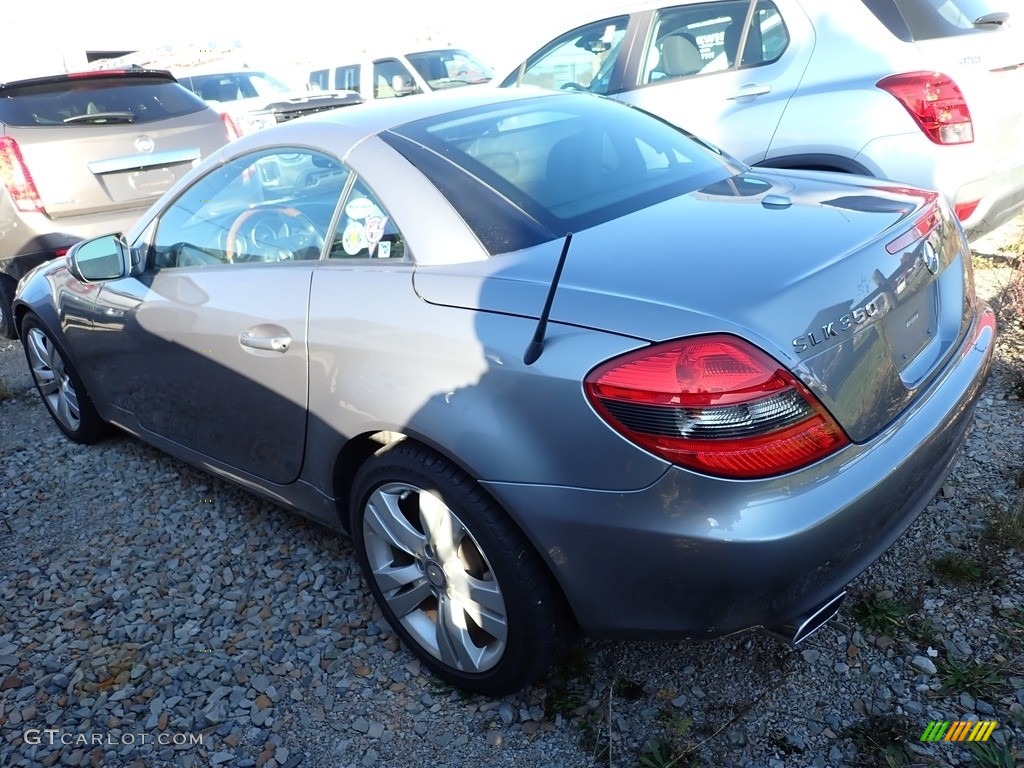 2009 SLK 350 Roadster - Palladium Silver Metallic / Black photo #2