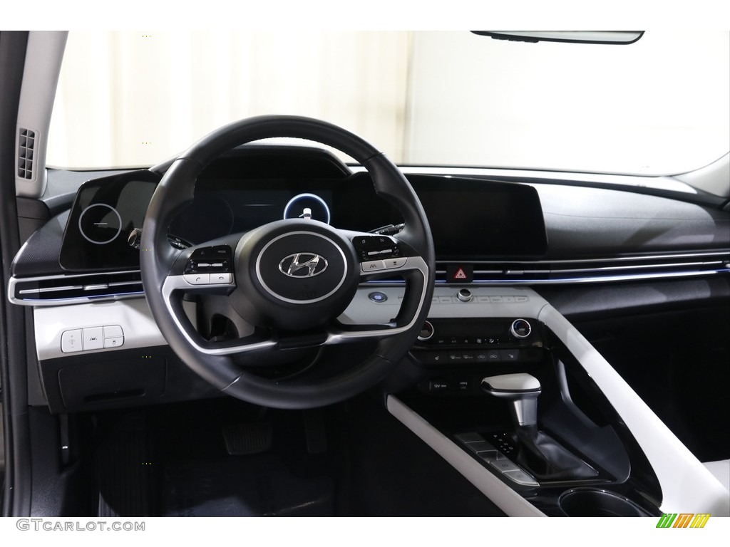 2021 Hyundai Elantra Limited Melange/Light Gray Dashboard Photo #145120818