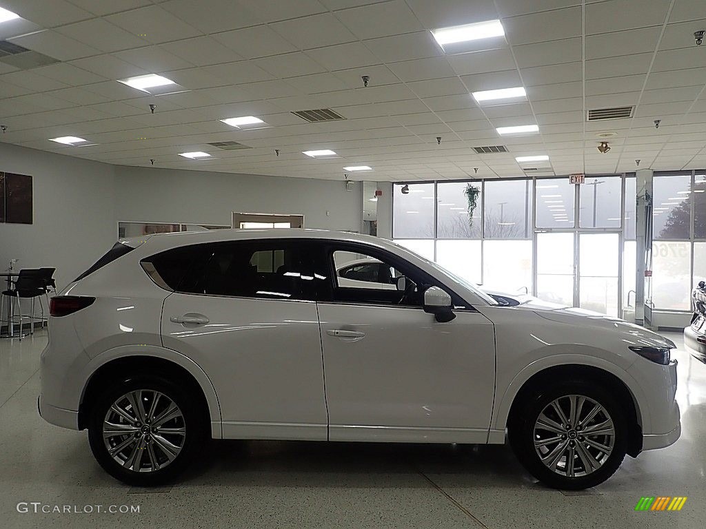 2023 CX-5 Turbo Signature AWD - Rhodium White Metallic / Caturra Brown photo #1